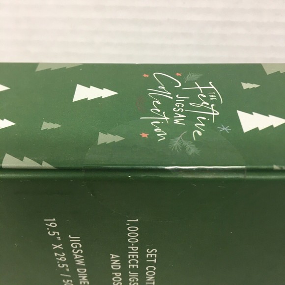Jigsaw Puzzle The Festive Jigsaw Collection Winter Cabin 1000 pcs w/Post… - Picture 11 of 11